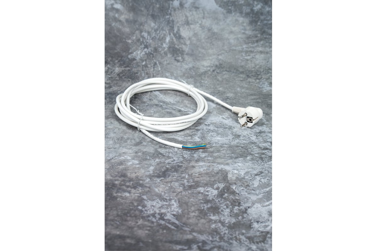 Шнур МПП УДЛИНИТЕЛЬ ПВС-ВП 3х0,75 L 1,5 м, белый 999000000002501 ...