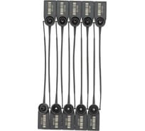 Пластиковая номерная пломба ООО Пломба.Ру D 2,2 мм, L 105 мм, черный штрихкод 100 шт.КПП-3-2026 639321