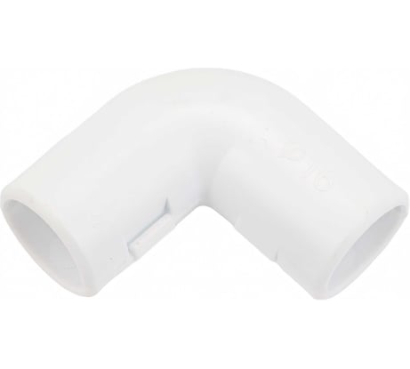 Соединительный угол EKF 90, для трубы 16 мм (5 шт) белый-Plast ug-t-16w-r