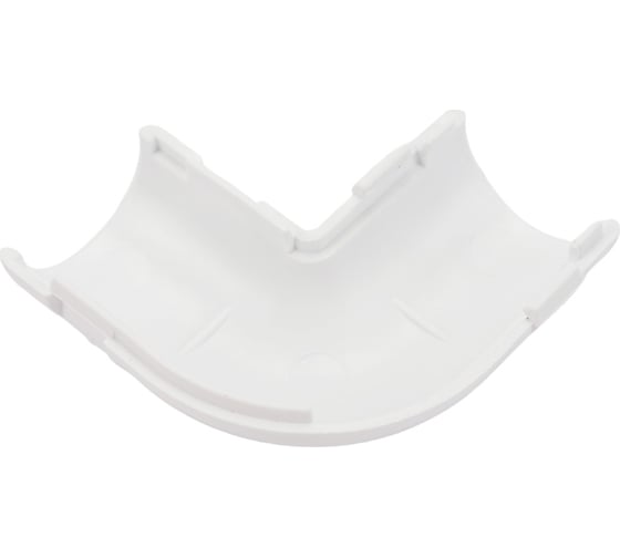 Соединительный угол EKF 90, для трубы 20 мм (5 шт) белый-Plast ug-t-20w-r