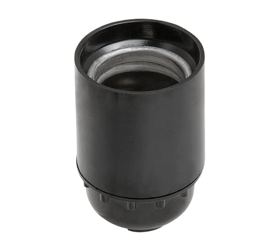 Патрон для лампочки ЮПИТЕР Е27 карболитовый подвесной черный JP7700-02 ...