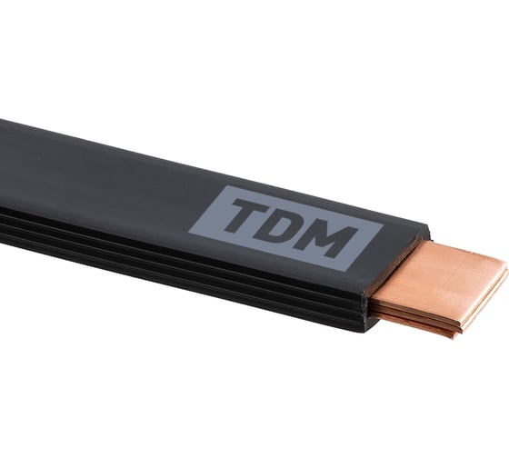 Шина TDM медная гибкая изолированная ШМГ 3х(20x1), 2м, SQ0841-0003