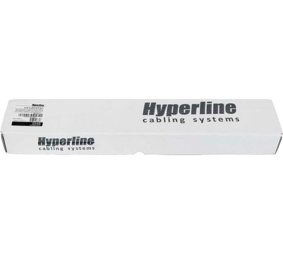 Блок розеток Hyperline для 19" шкафов, горизонтальный, 6 розеток Schuko, выключатель с подсветкой, кабель питания 2.5м (3x1.5мм2) с вилкой Schuko 16A, 250В, 482.6x44.4x44.4мм (ШxГxВ), корпус алюминий 397030