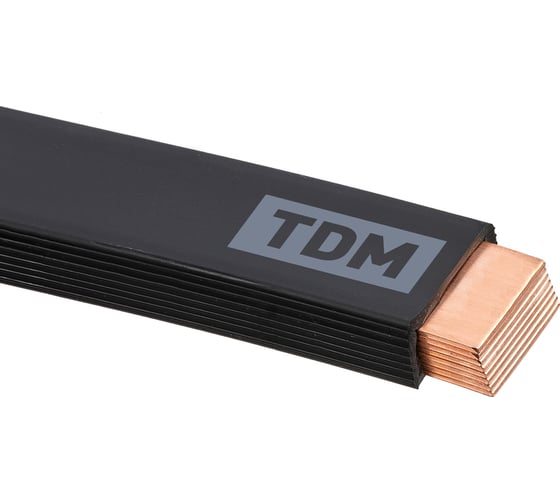 Медная гибкая изолированная шина TDM ELECTRIC ШМГ 8х(32x1), 2м, SQ0841-0007 1