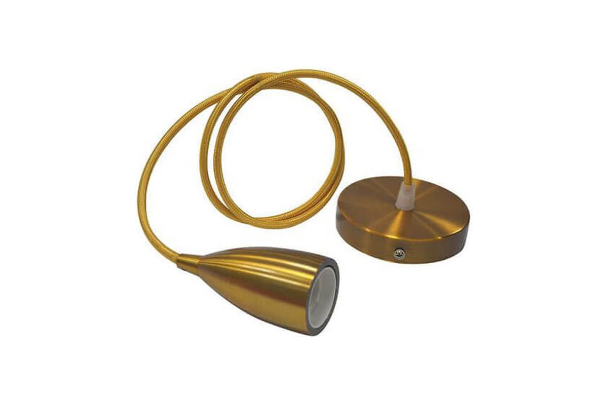 Декоративный патрон на подвесе HOROZ ELECTRIC EDISON Золотой, E27, 1M ...