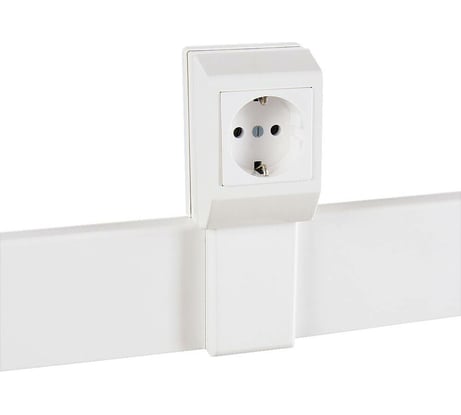 Суппорт с рамкой SPL на 1 пост 45x45 вдоль профиля универсальный, 5 шт. 020007S