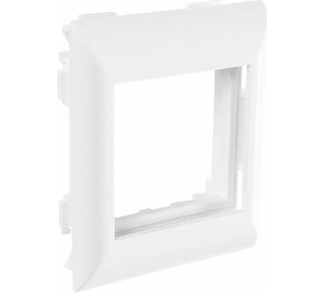 Суппорт с рамкой SPL на 1 пост 45x45 в профиль для кабельных каналов 100x50, 105x50, 10 шт. 100007S