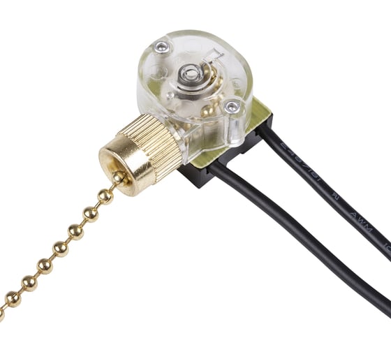 Сонетка-выключатель для бра с цепочкой TDM 3А, 250В, золото SQ1806-0226 ...