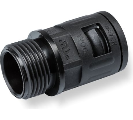 Муфта для гофрированных труб WEYER WQG-M20B/AD15.8 - коннектор прямой, нар. M20x1.5 WE0203800