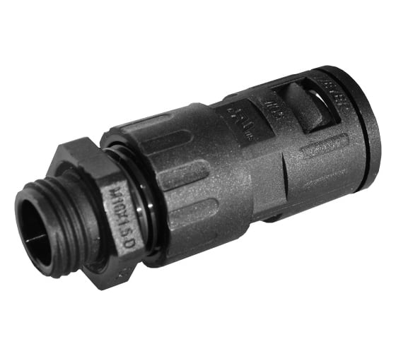 Муфта для гофрированных труб WEYER WQGZ1-M16B/AD15.8 - коннектор прямой, нар. M16x1.5 WE0401700