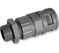 Муфта для гофрированных труб WEYER WQGZ-M20G/AD21.2 - коннектор прямой, нар. M20x1.5 WE0500600