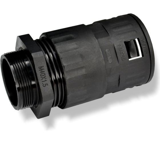 Муфта для гофрированных труб WEYER WQGZ-M40B/AD42.5 - коннектор прямой, нар. M40x1.5 WE0502600 1