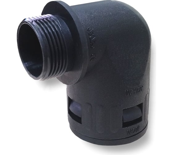 Муфта для гофрированных труб WEYER WQW-M32B/AD28.5 - коннектор угловой, нар. M32x1.5 WE1702600 1