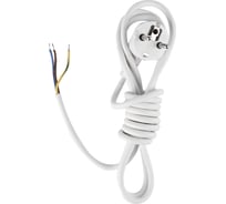 Сетевой шнур СПб УПП-5 с вилкой ПВС 3x0,75-81 белый 1,5 м 99927922