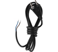 Сетевой шнур СПб УПП-5 с вилкой пвс 2x0,75-26 черный 3,0 м 99927941