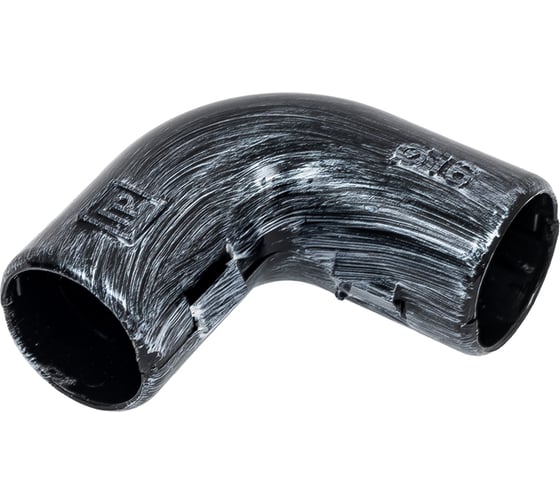 Соединительный угол Bironi 90 град. для труб, пвх, цвет серебряный век (5 шт/уп) BTU1-16-11-5