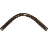 Соединительный угол Bironi плавный гофрированный для труб, пвх, цвет бронза BTU1-16-25-1