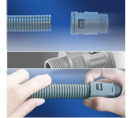 Муфта для гофрированных труб Weyer WQG2-M12B/AD10.0 - коннектор прямой, внутр. M12x1.5 WE1301900