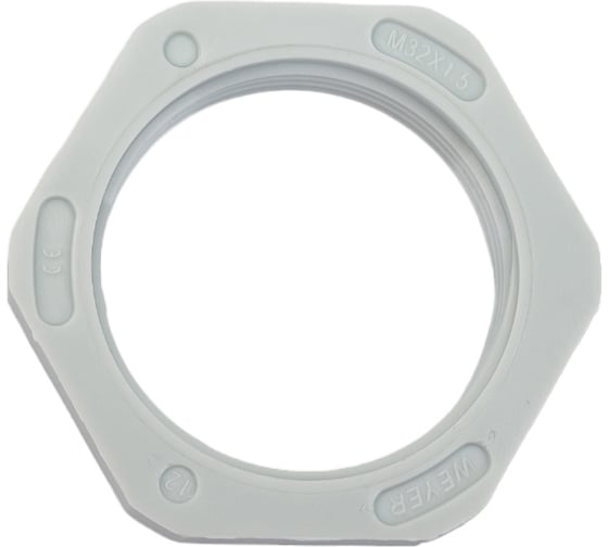 Крепеж - контргайка для гофрированных труб Weyer GMK-M32G внутр. M32x1.5 WE4600500