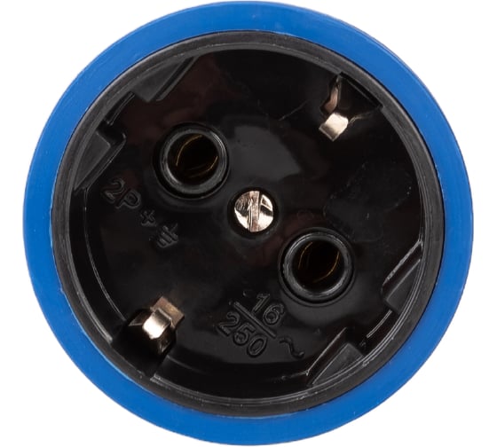 Переносная розетка IEK Omega рбп14-1-0м ip20, синяя OM-KR20-16-20-P1-00-K07