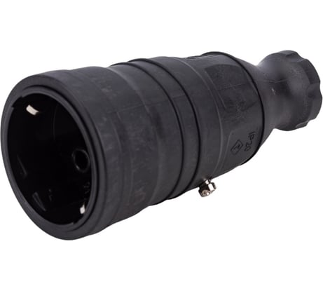 Переносная розетка IEK Omega рбп14-1-0м ip20, черная OM-KR20-16-20-P1-00-K02