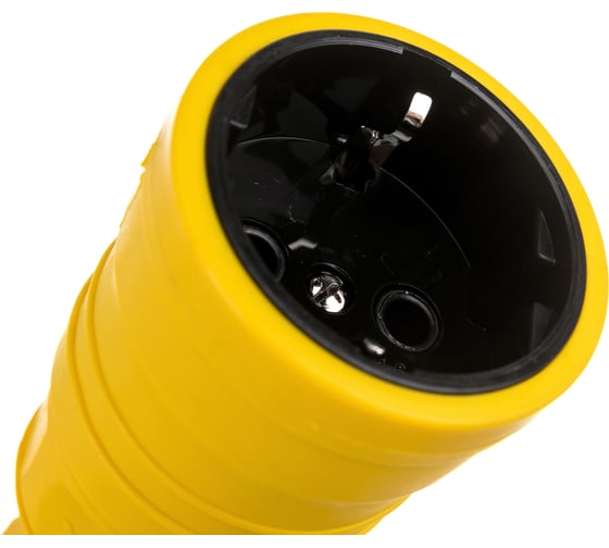 Переносная розетка IEK Omega рбп14-1-0м ip20, желтая OM-KR20-16-20-P1-00-K05