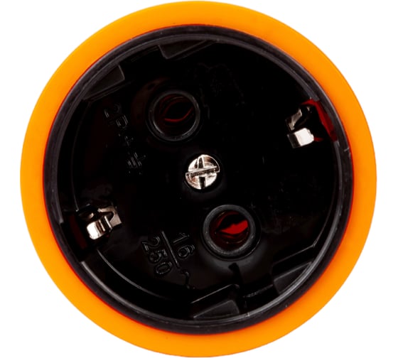 Переносная розетка IEK Omega рбп14-1-0м ip20, оранжевая OM-KR20-16-20-P1-00-K09