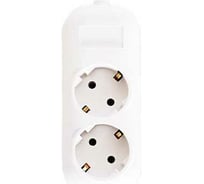 Колодка Glanzen 2 гнезда ABC c заземлением арт. EU-02-Z 00-00002735