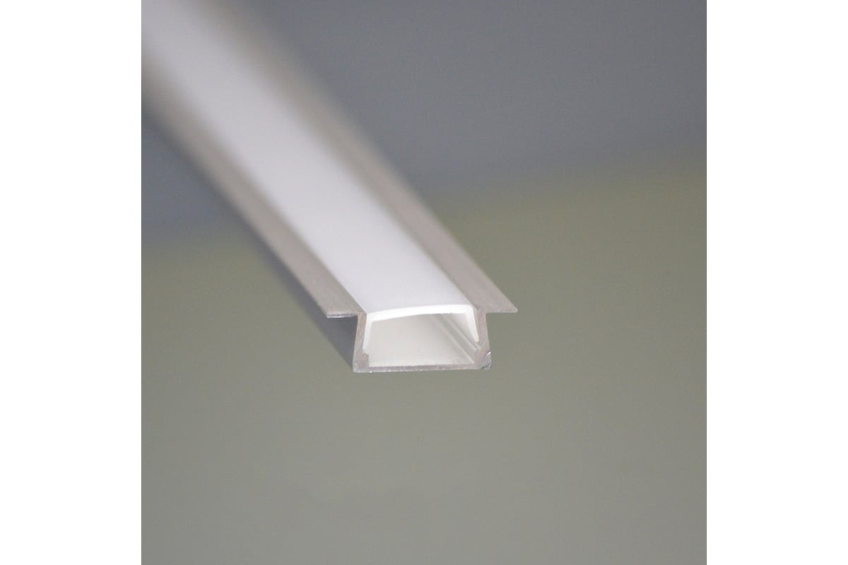 Алюминиевый врезной прямой профиль с экраном truEnergy 22x7мм ...