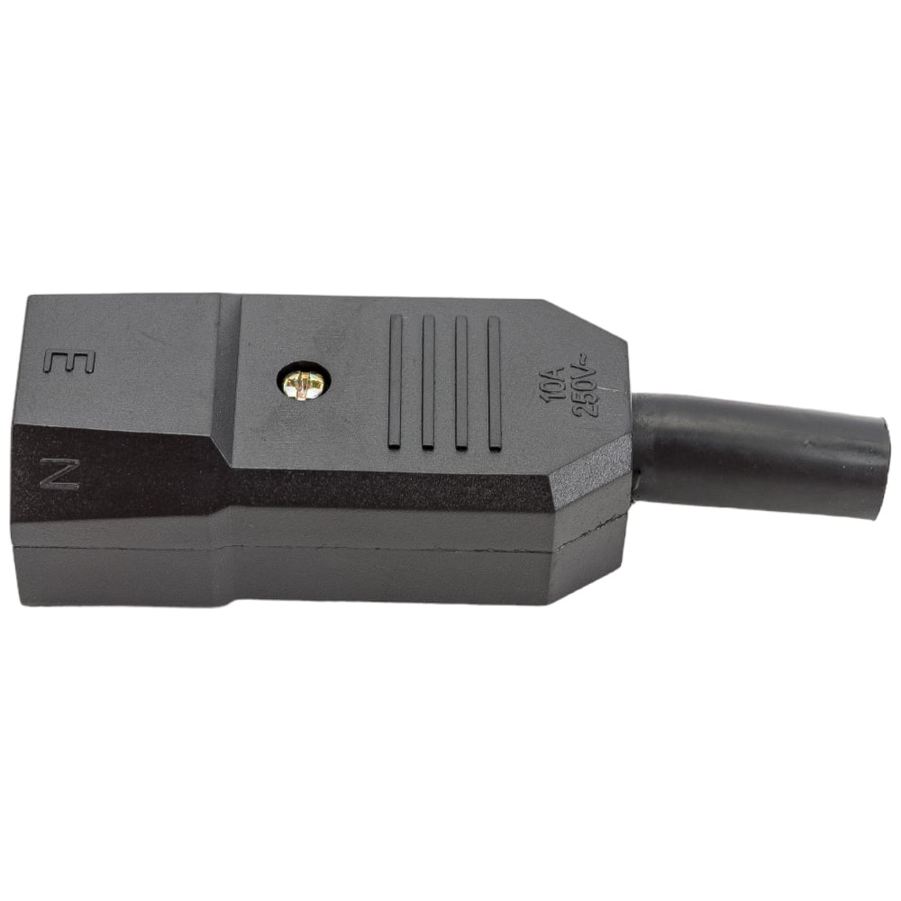 Сетевая вилка Pro Legend 3 PIN пластик на кабель 250V 10A, PL2298 ...