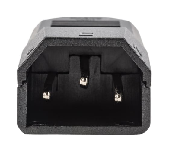 Сетевая вилка Pro Legend 3 PIN пластик на кабель 250V 10A, PL2298