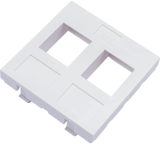 Адаптер DATAREX mosaic 45x45 мм для модуля keystone 2 порта белый DR-5303 1