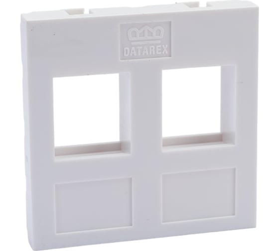 Адаптер DATAREX mosaic 45x45 мм для модуля keystone 2 порта белый DR-5303