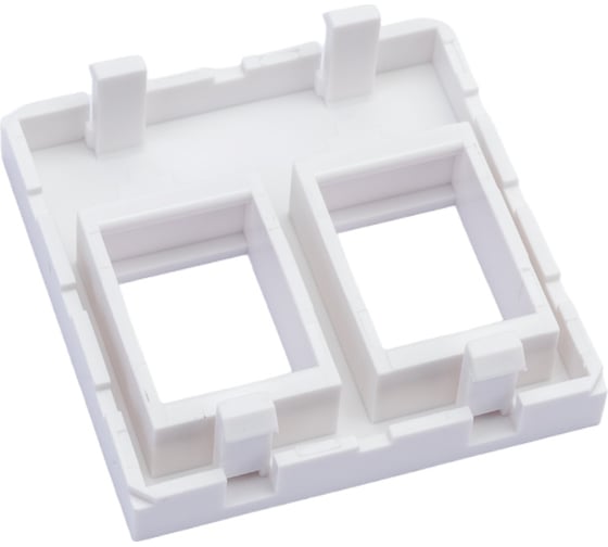 Адаптер DATAREX mosaic 45x45 мм для модуля keystone 2 порта белый DR-5303