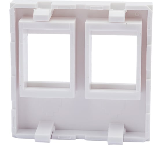 Адаптер DATAREX mosaic 45x45 мм для модуля keystone 2 порта белый DR-5303
