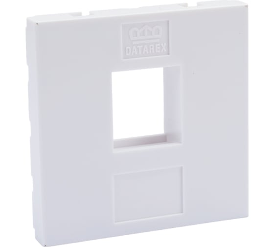 Адаптер DATAREX mosaic 45x45 мм для модуля keystone 1 порт белый DR-5301