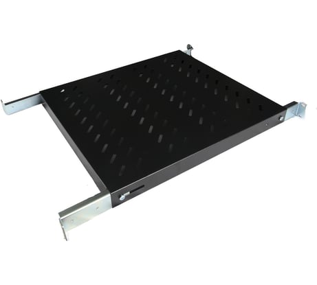 Полка стационар DATAREX 19 дюймов для шкафов глуб 600 370 мм нагрузка 100 кг чер DR-421121