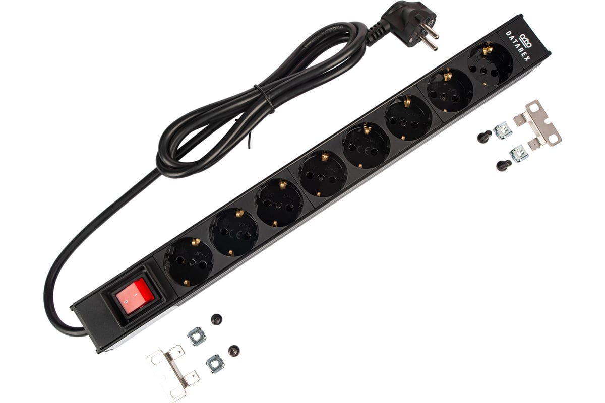 Cabeus pdu 6p b 2eu блок евророзеток для 19 шкафов горизонтальный 6 розеток