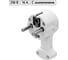 Круглая плоская вилка TDM ELECTRIC с кольцом белая 16а 250в SQ1806-0195 3