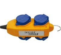 Колодка на 4 евророзетки с крюком IP44 Brennenstuhl 1081070