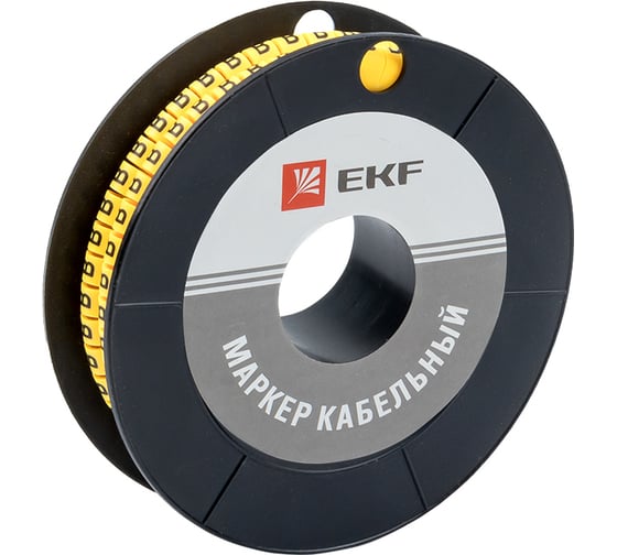 Кабельный маркер EKF 1,5 мм2 "B" (1000 шт.) (ЕС-0) PROxima plc-KM-1.5-B