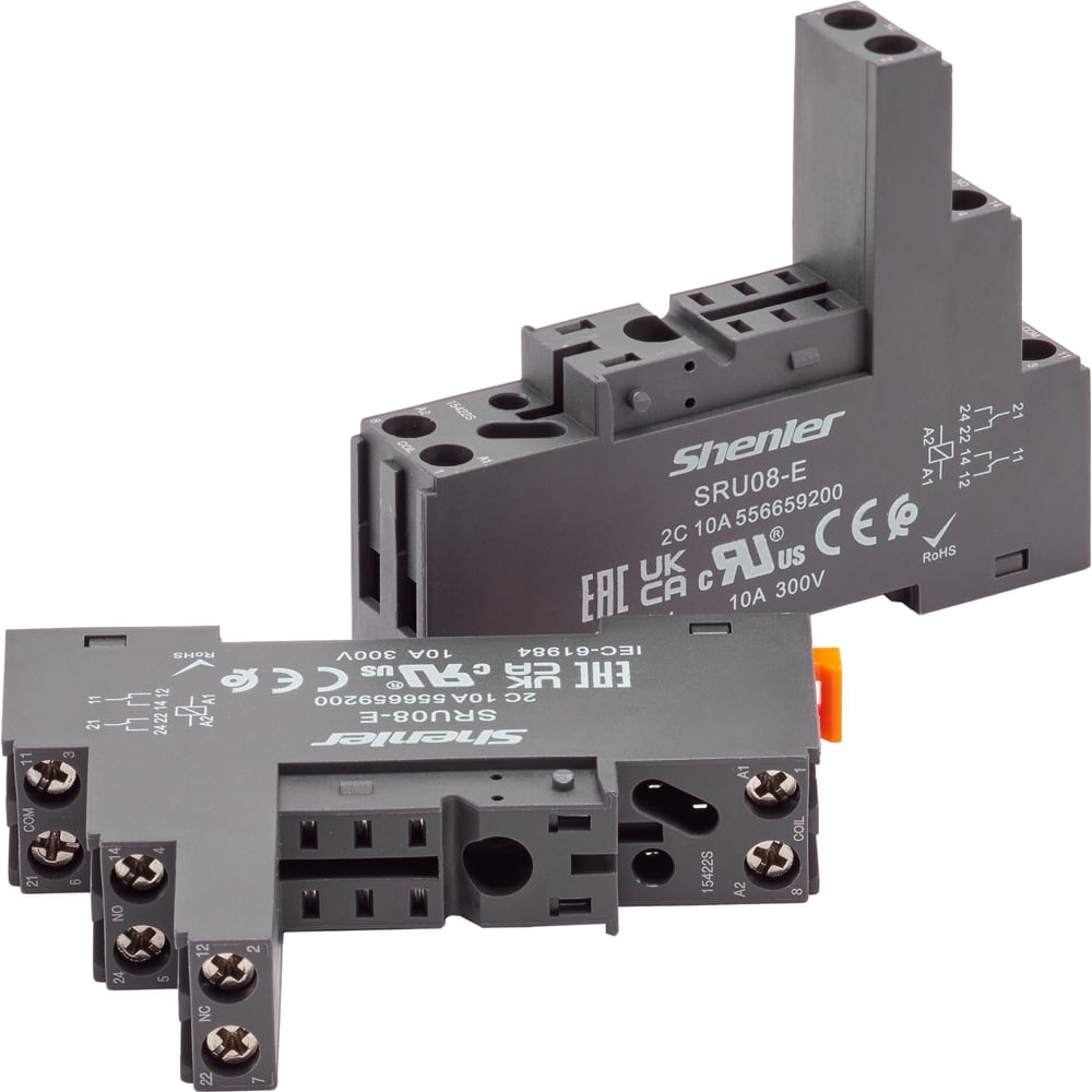 Розетка с винтовыми клеммами UCD с зажимной клеткой SRU08-E (в наборе ...