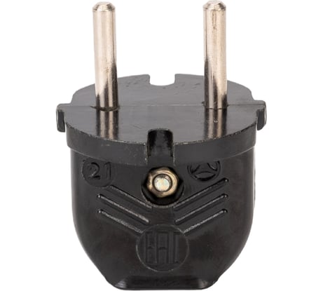 Электровилка ООО Ливны-Электро В6-001 разборная плоская с/ш, черная В 6142с