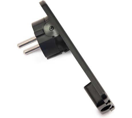 Угловая вилка за шкаф LUX ВР50, черная, 230В, 16А 4606400614760