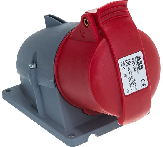 Розетка наружной установки ABB 16А 3P+N+E IP44 2CMA193115R1000 1