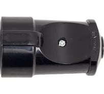 Штепсельное гнездо с/з, черное Makel 10053