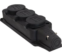 Колодка на 3 розетки TP Electric 16A 2P+E IP44 каучук. 3101-308-0300