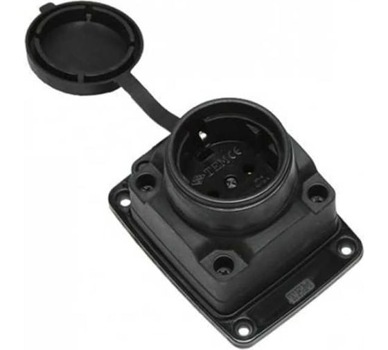 Наружная розетка TP Electric 16А 2P+E каучук. IP44 3101-306-0300