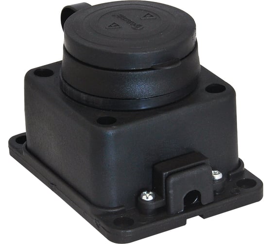Наружная розетка TP Electric 16А 2P+E каучук. IP44 3101-306-0300 1