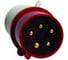 Электрическая кабельная вилка EKF 16А 3P+E+N IP44 015 ps-015-16-380 1